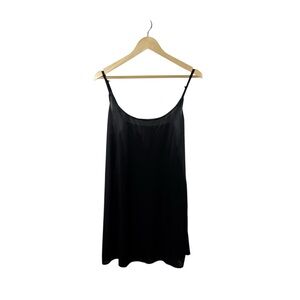 NWOT Spanx Women’s The SB Sweep Sheer Slip Mini Dress in Black Size XL
